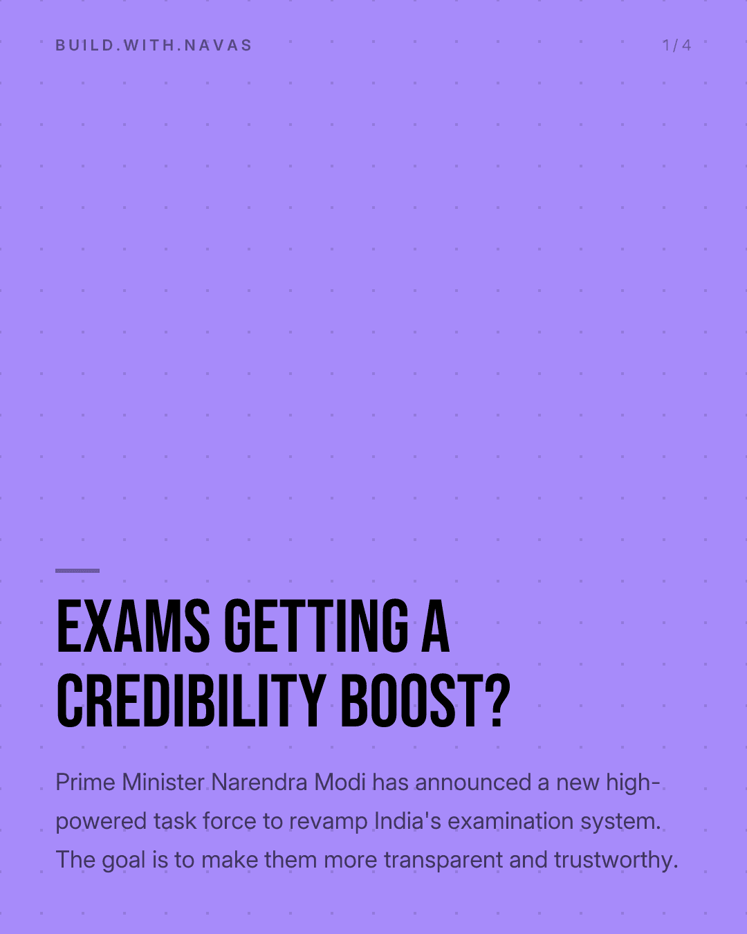Exams Getting a Credibility Boost?