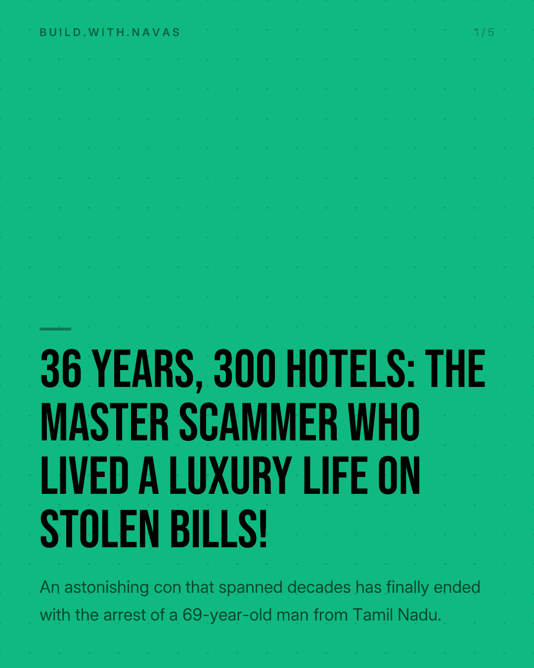 36 Years, 300 Hotels: The Master Scammer Who Lived a Luxury Life on Stolen Bills!