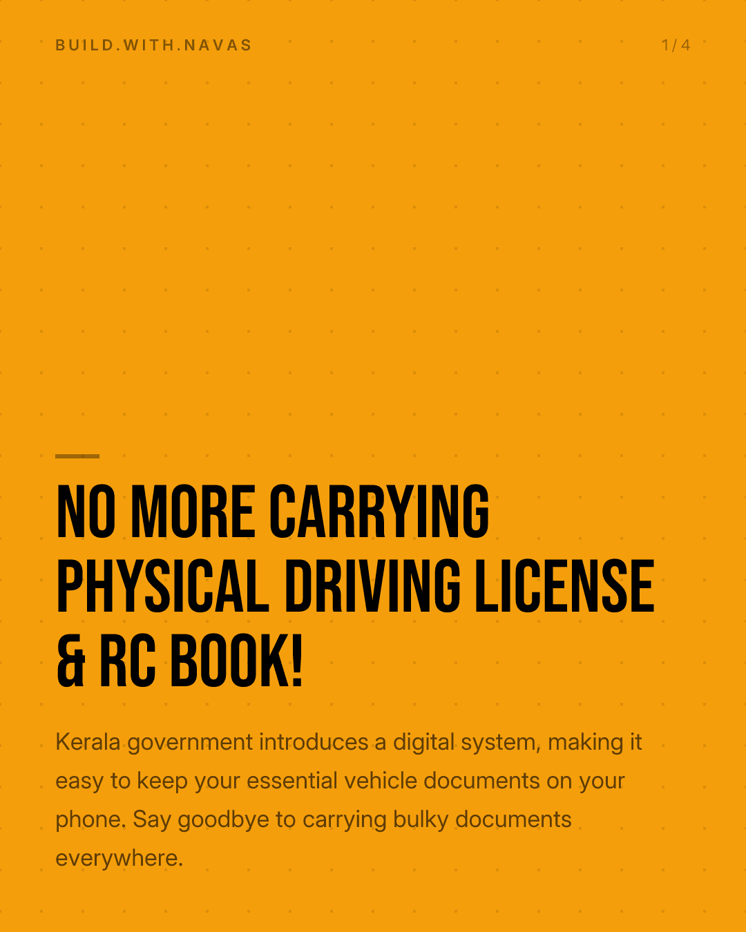 No More Carrying Physical Driving License & RC Book!