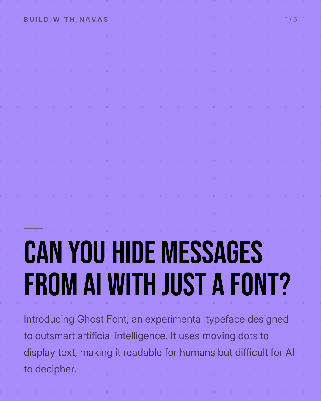 Can you hide messages from AI with just a font?