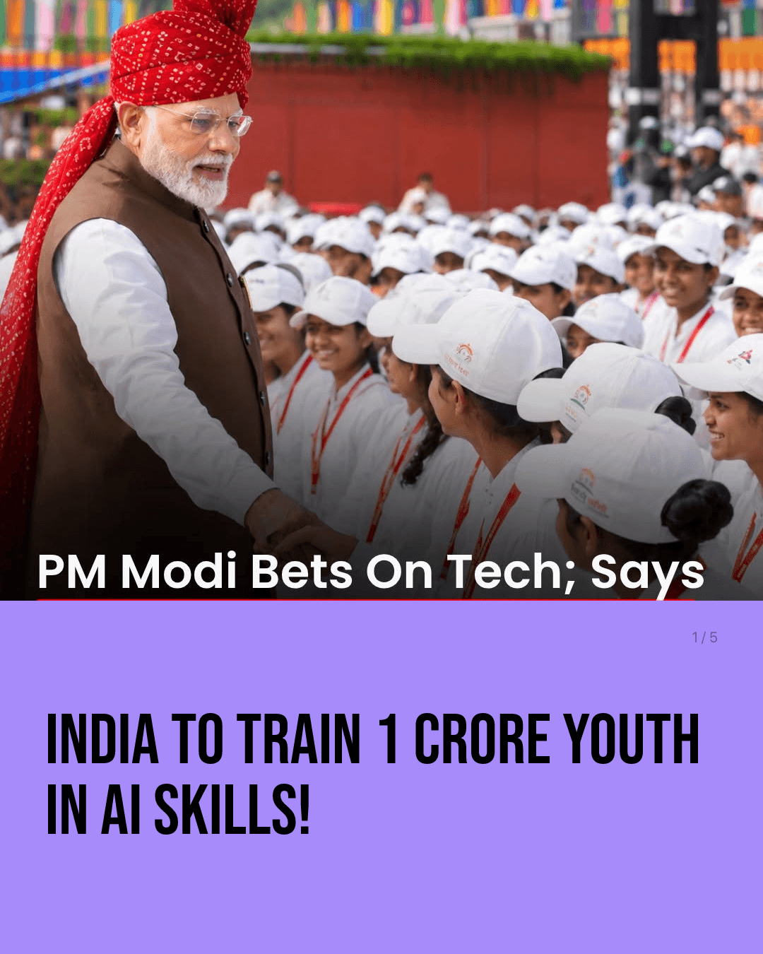India to Train 1 Crore Youth in AI Skills!