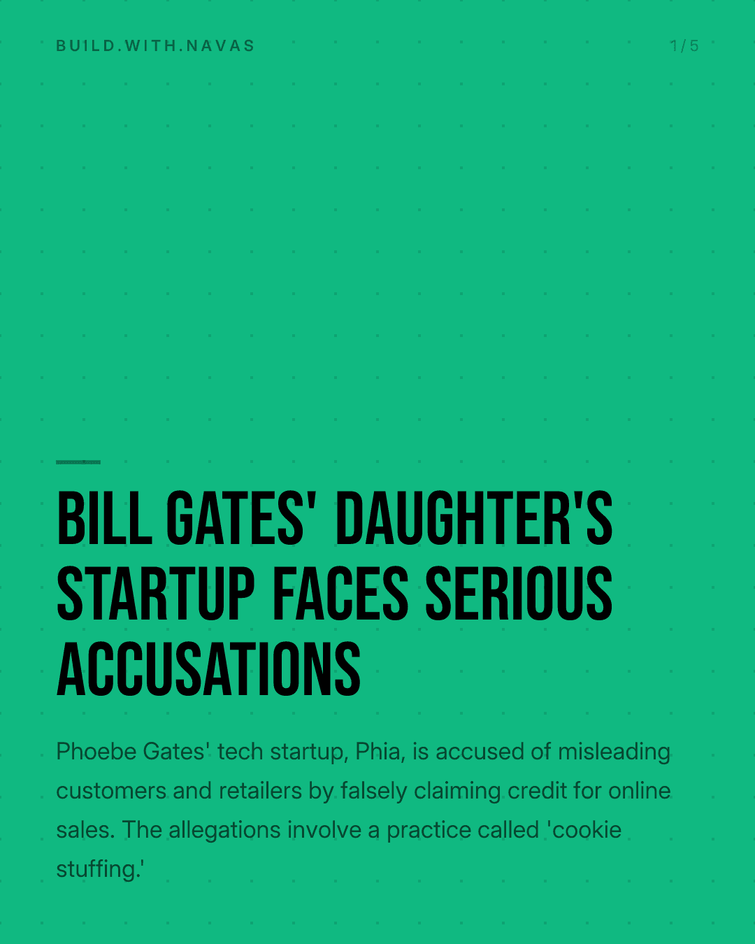 Bill Gates' Daughter's Startup Faces Serious Accusations