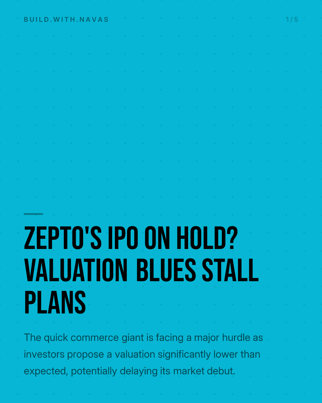 Zepto's IPO on Hold? Valuation Blues Stall Plans