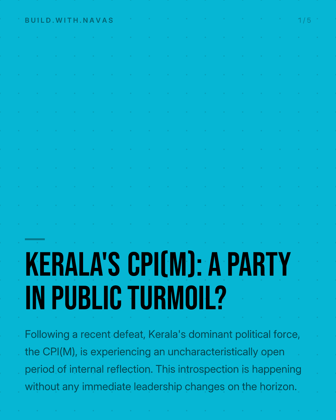 Kerala's CPI(M): A Party in Public Turmoil?