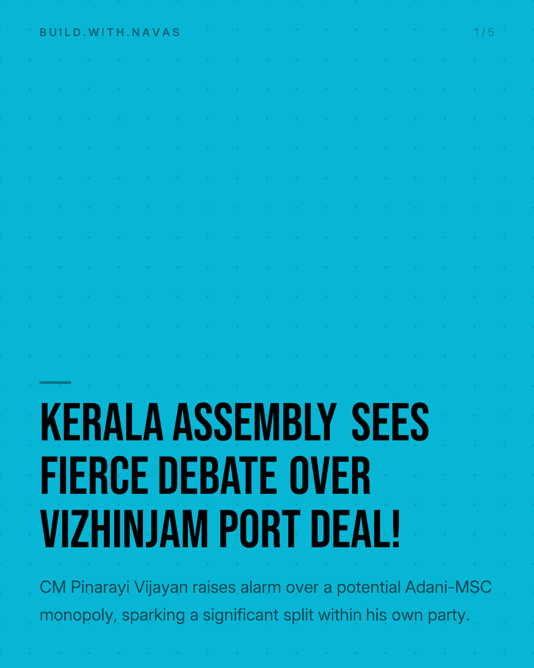 Kerala Assembly Sees Fierce Debate Over Vizhinjam Port Deal!