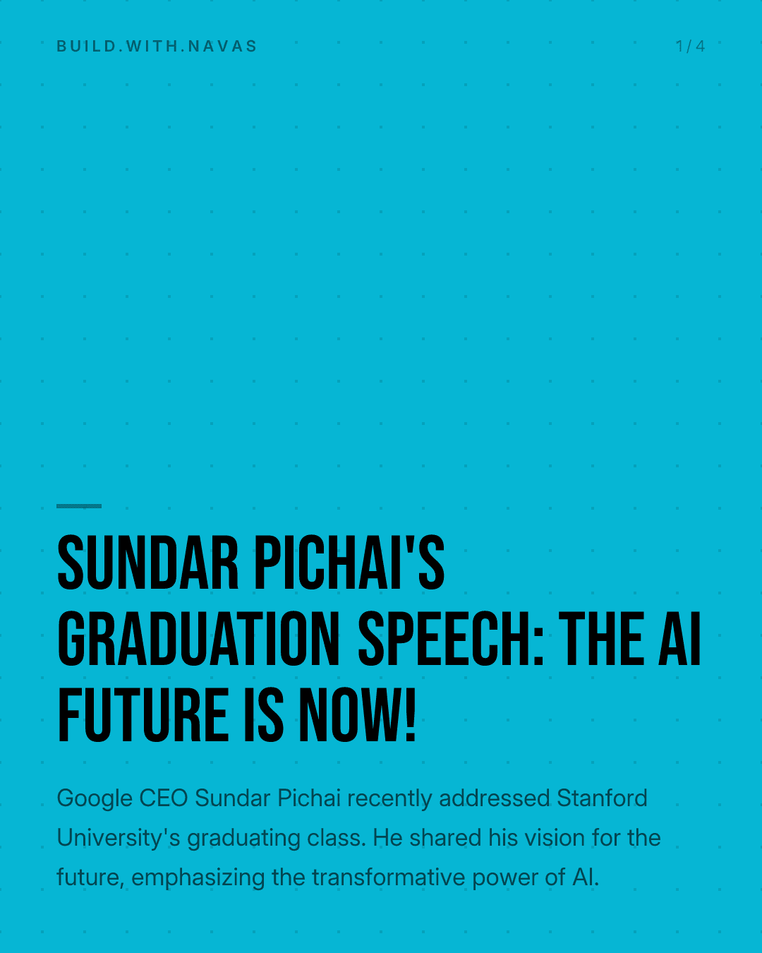 Sundar Pichai's Graduation Speech: The AI Future is Now!