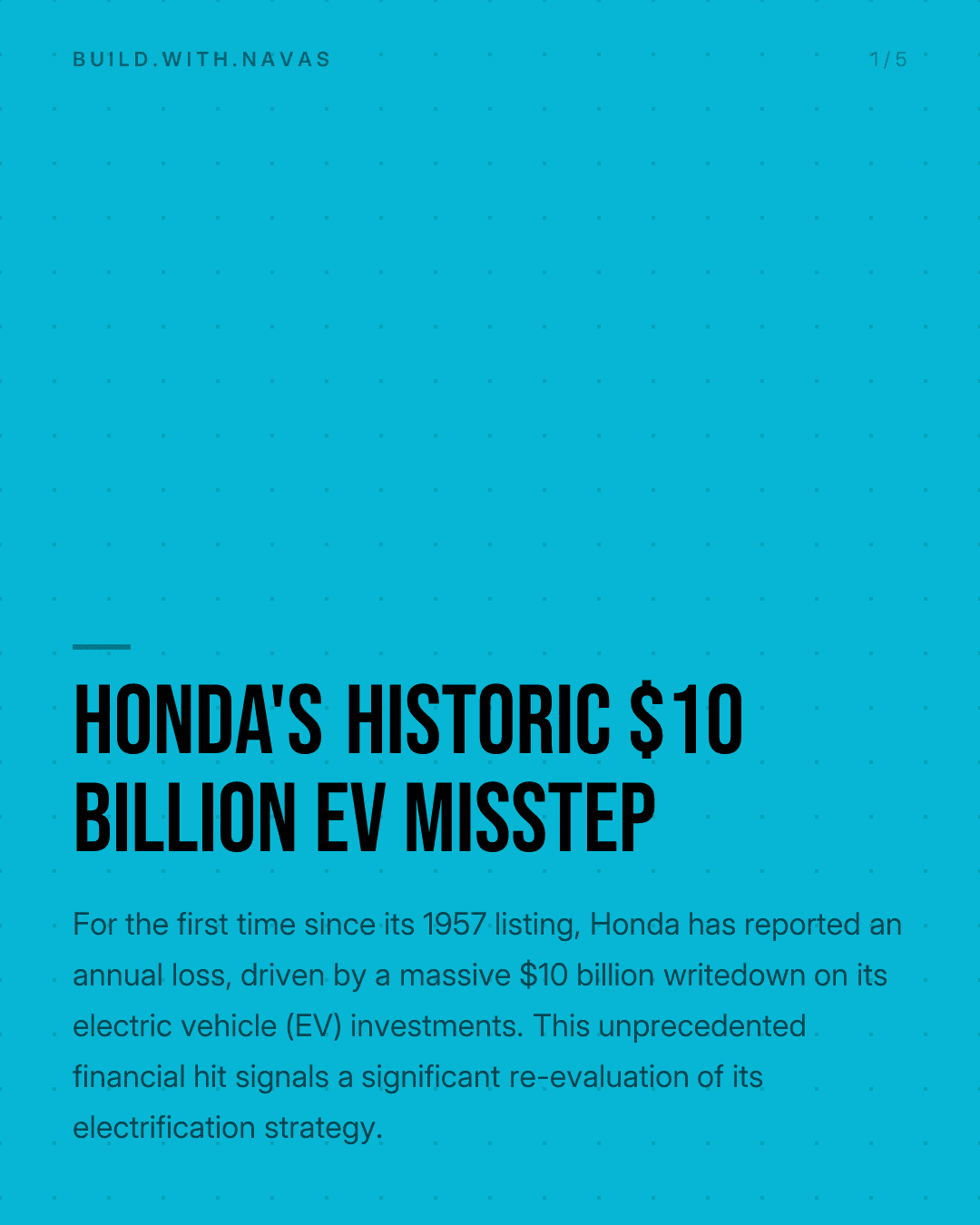 Honda's Historic $10 Billion EV Misstep
