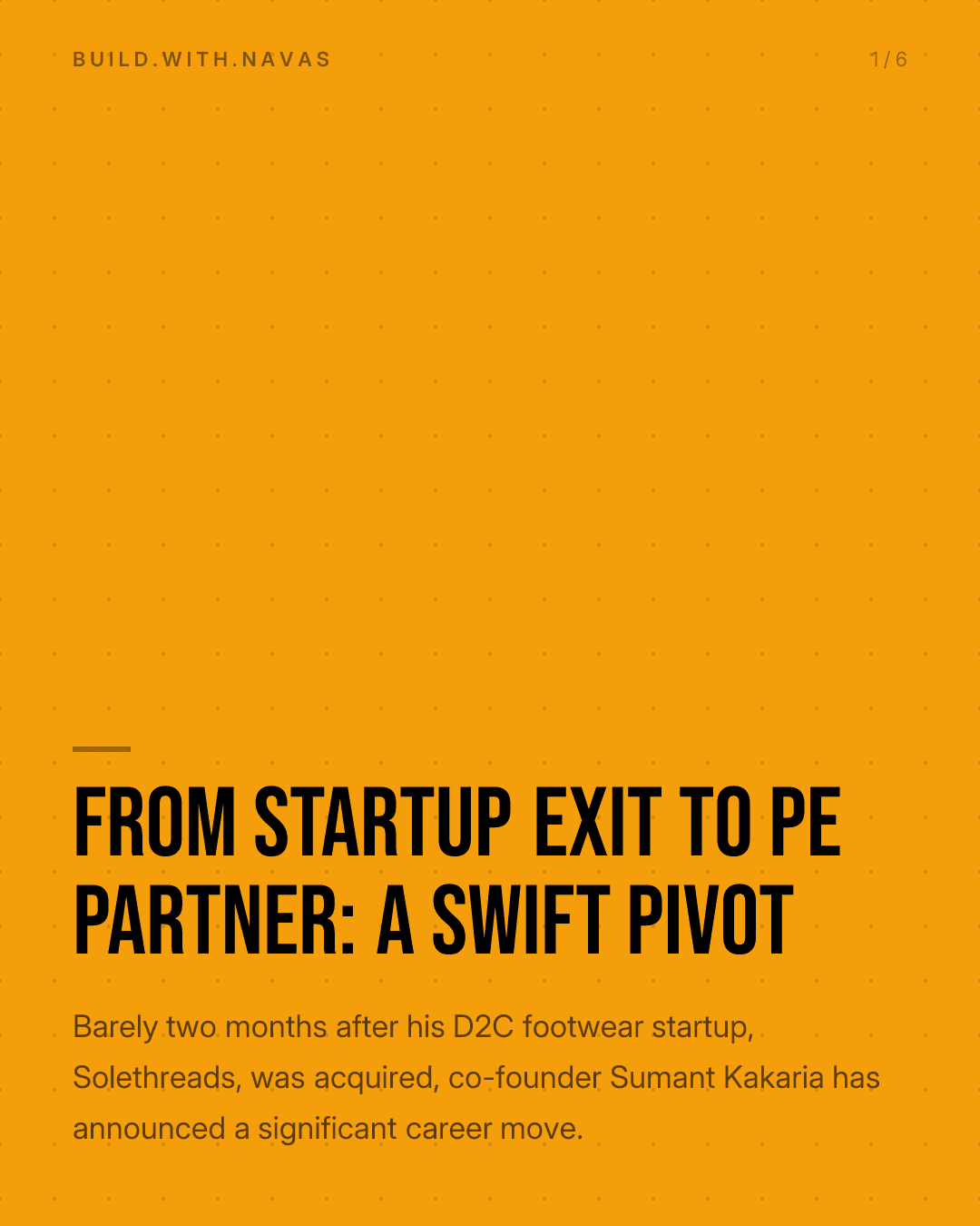 From Startup Exit to PE Partner: A Swift Pivot