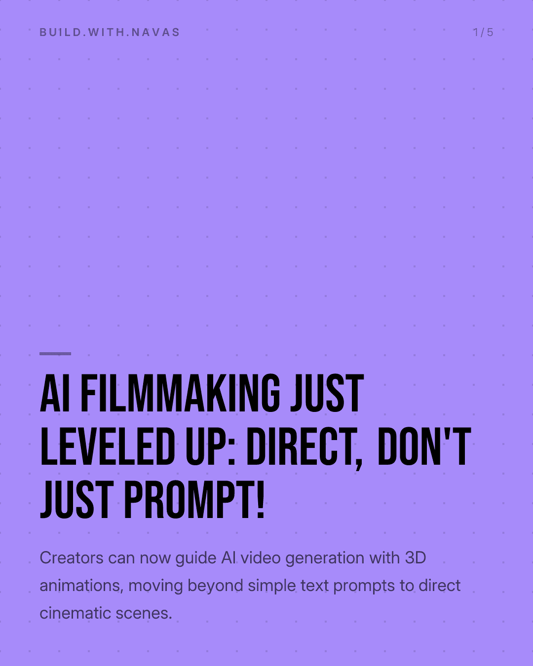 AI Filmmaking Just Leveled Up: Direct, Don't Just Prompt!