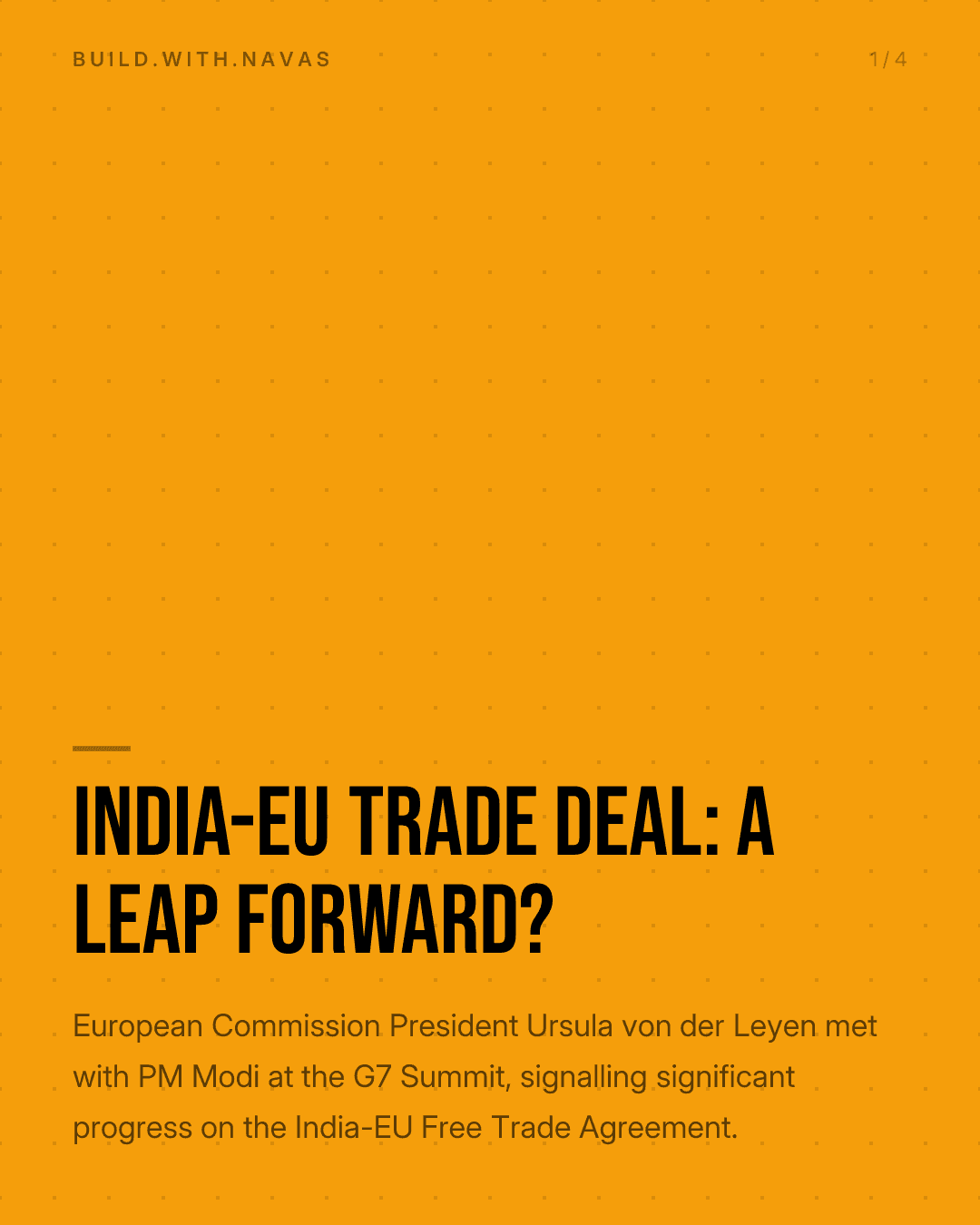 India-EU Trade Deal: A Leap Forward?