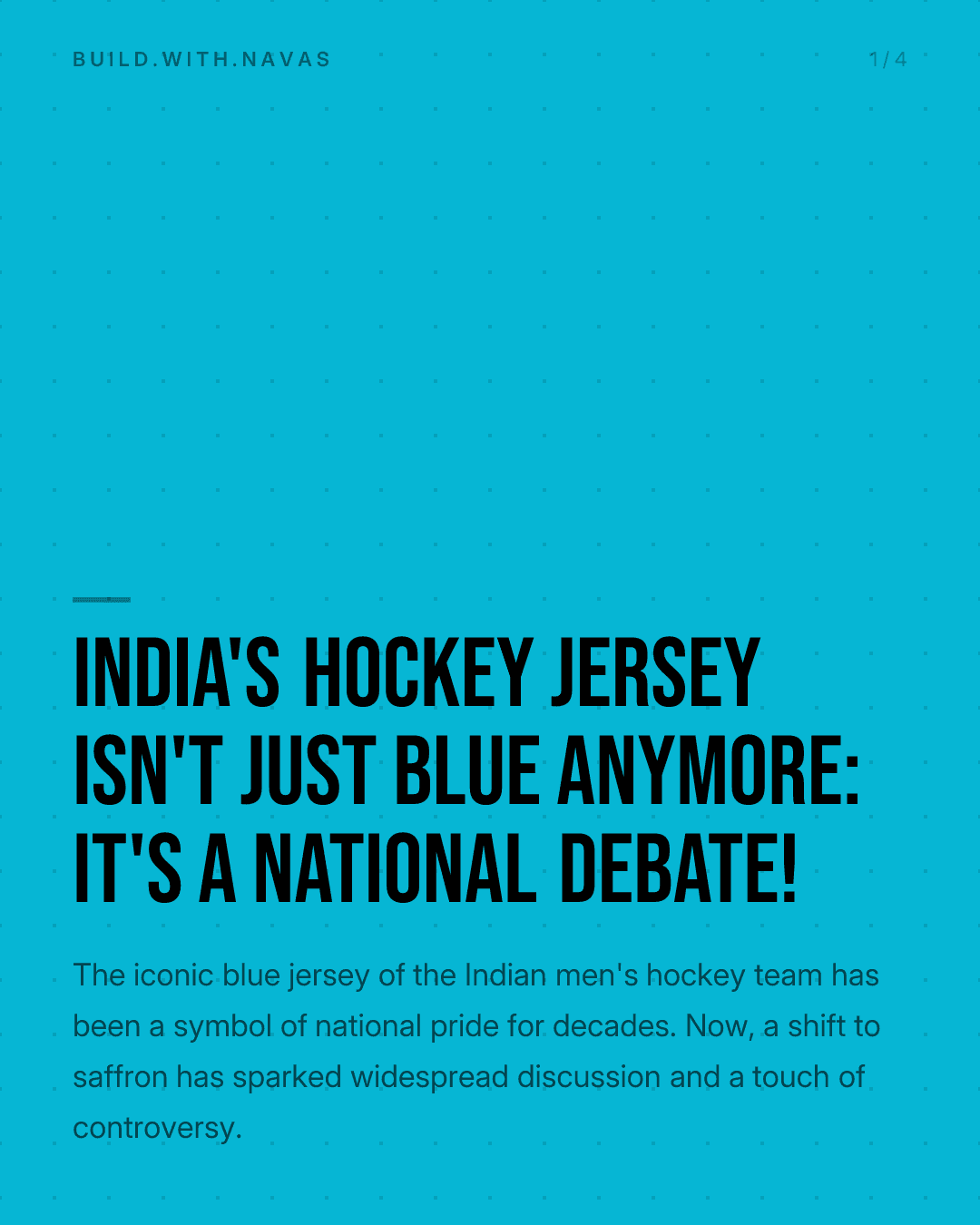 India's Hockey Jersey Isn't Just Blue Anymore: It's a National Debate!