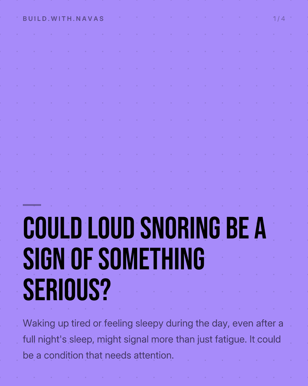 Could Loud Snoring Be a Sign of Something Serious?