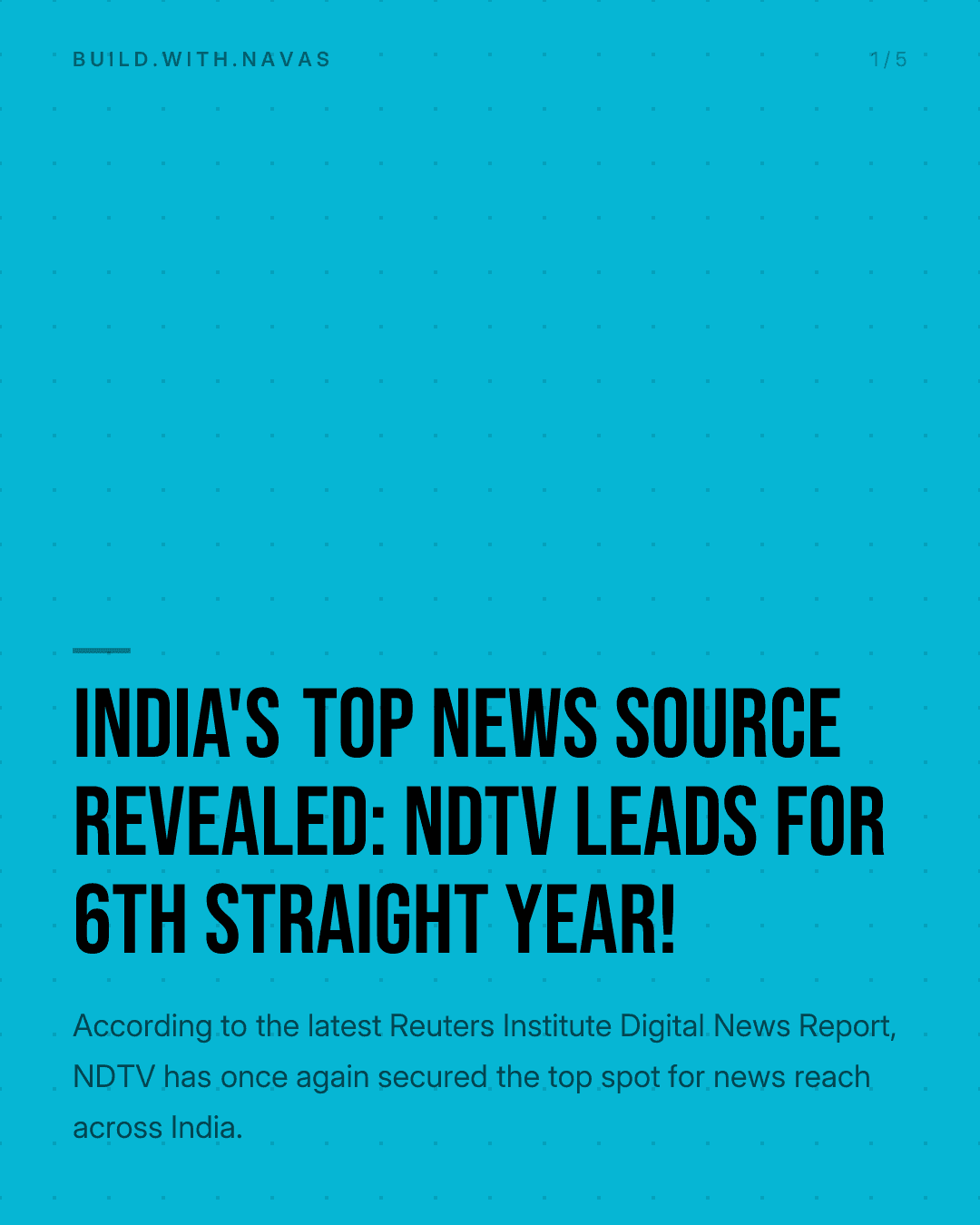 India's Top News Source Revealed: NDTV Leads for 6th Straight Year!