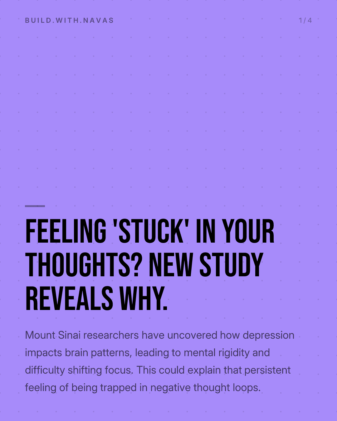Feeling 'Stuck' in Your Thoughts? New Study Reveals Why.