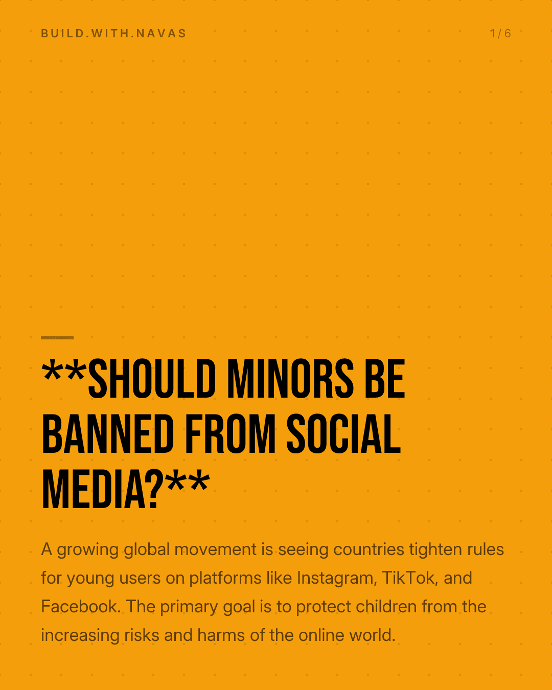 **Should Minors Be Banned From Social Media?**