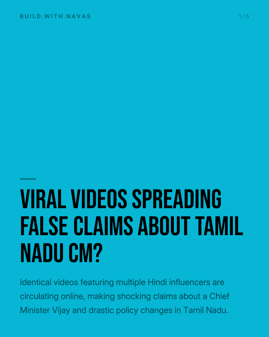 Viral Videos Spreading False Claims About Tamil Nadu CM?