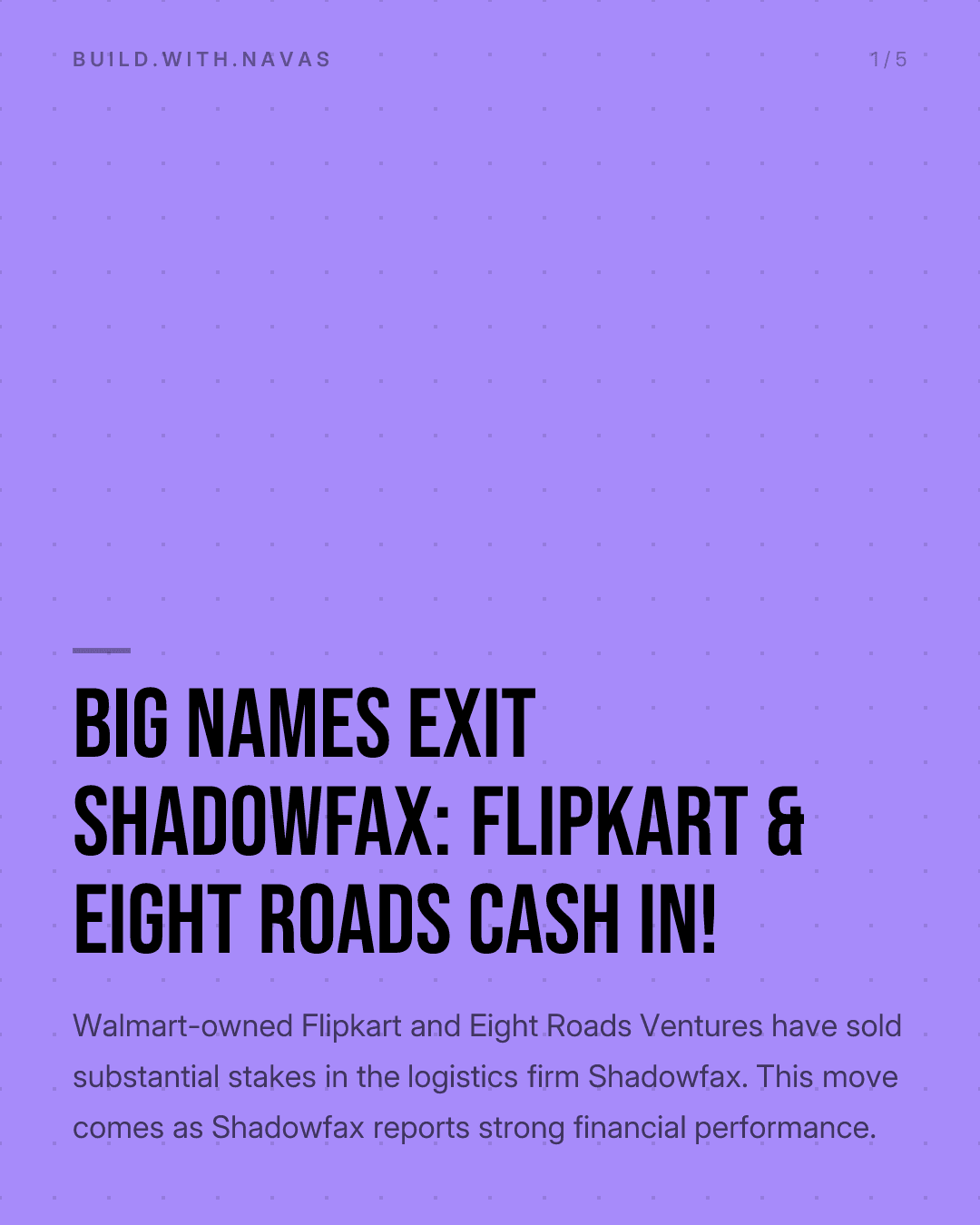 Big Names Exit Shadowfax: Flipkart & Eight Roads Cash In!
