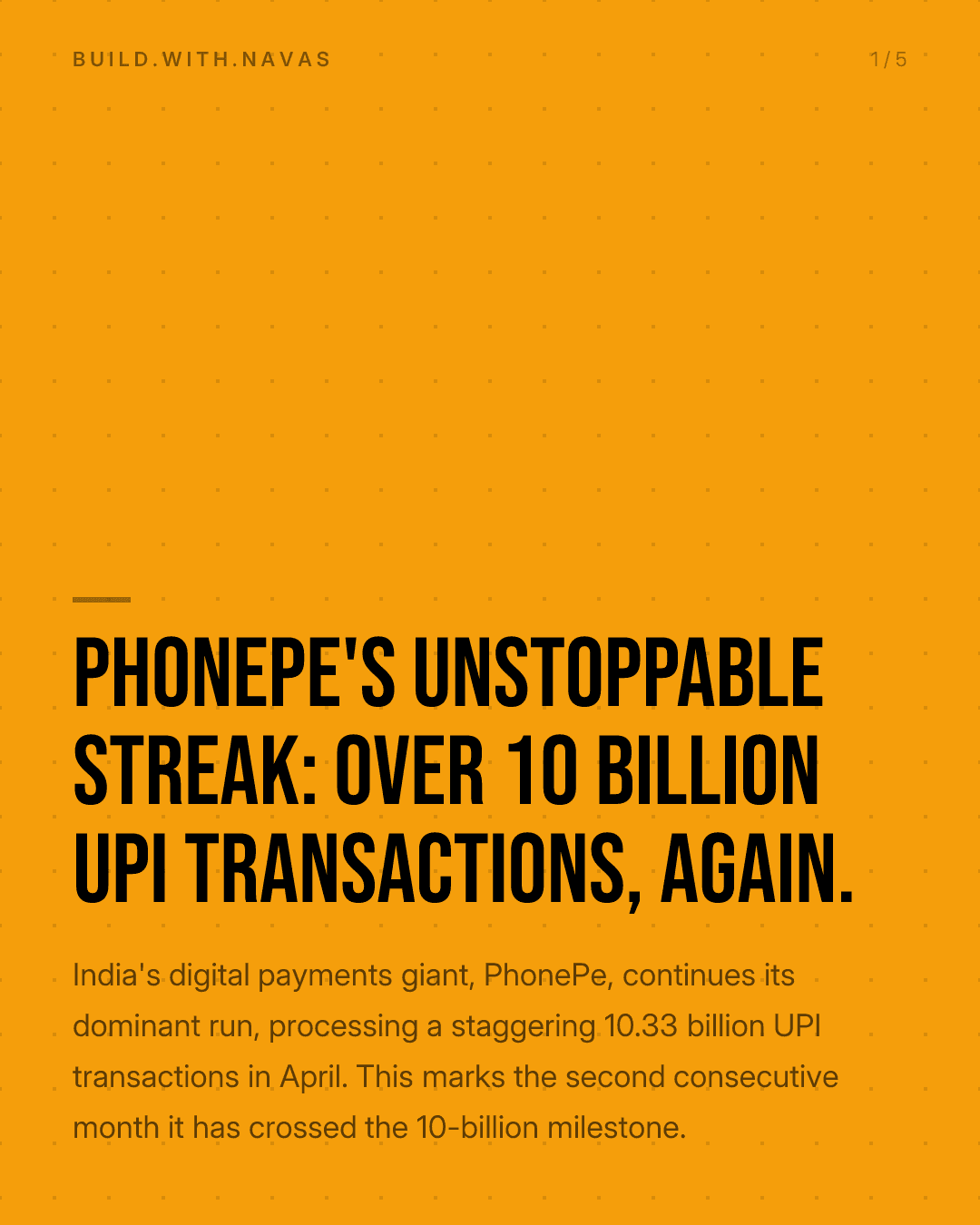 PhonePe's Unstoppable Streak: Over 10 Billion UPI Transactions, Again.