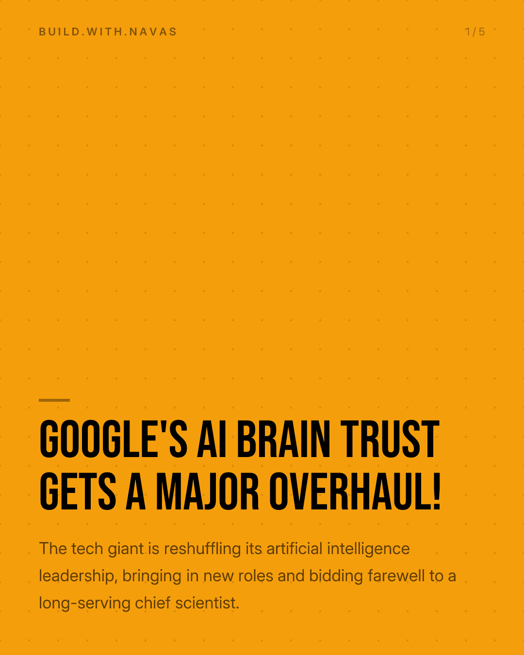 Google's AI Brain Trust Gets a Major Overhaul!