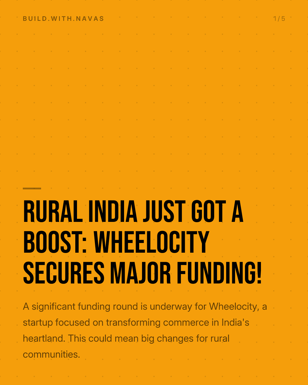 Rural India Just Got a Boost: Wheelocity Secures Major Funding!
