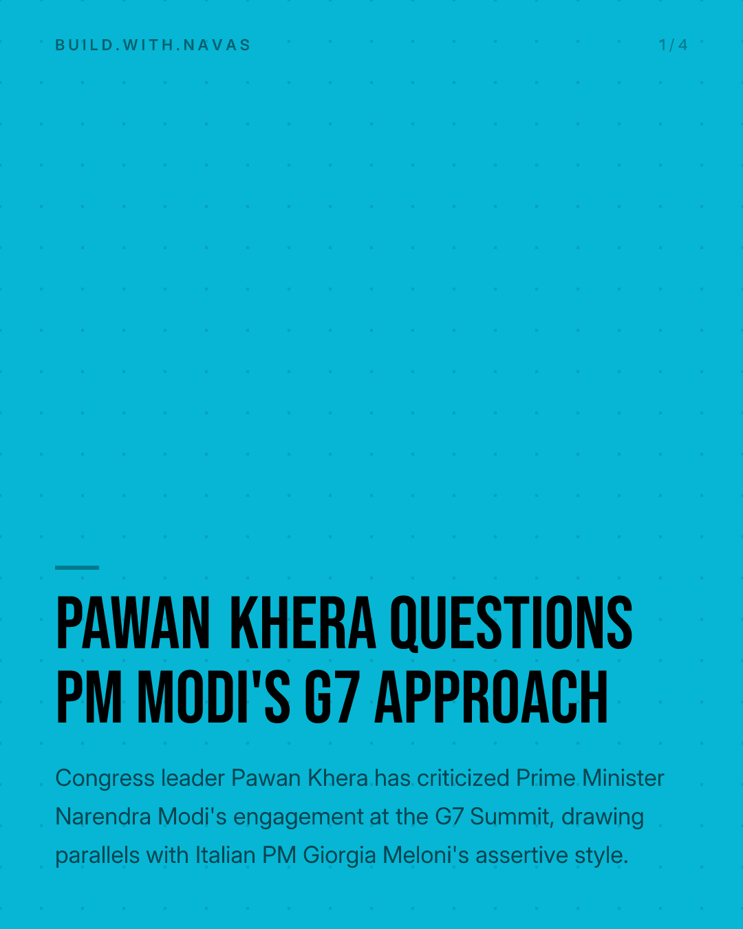 Pawan Khera Questions PM Modi's G7 Approach
