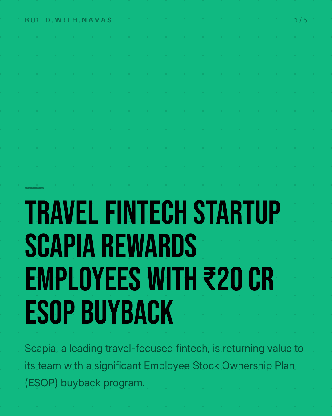 Travel Fintech Startup Scapia Rewards Employees with ₹20 Cr ESOP Buyback