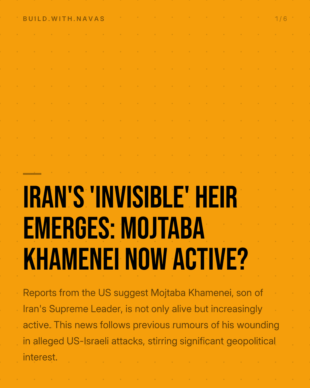 Iran's 'Invisible' Heir Emerges: Mojtaba Khamenei Now Active?