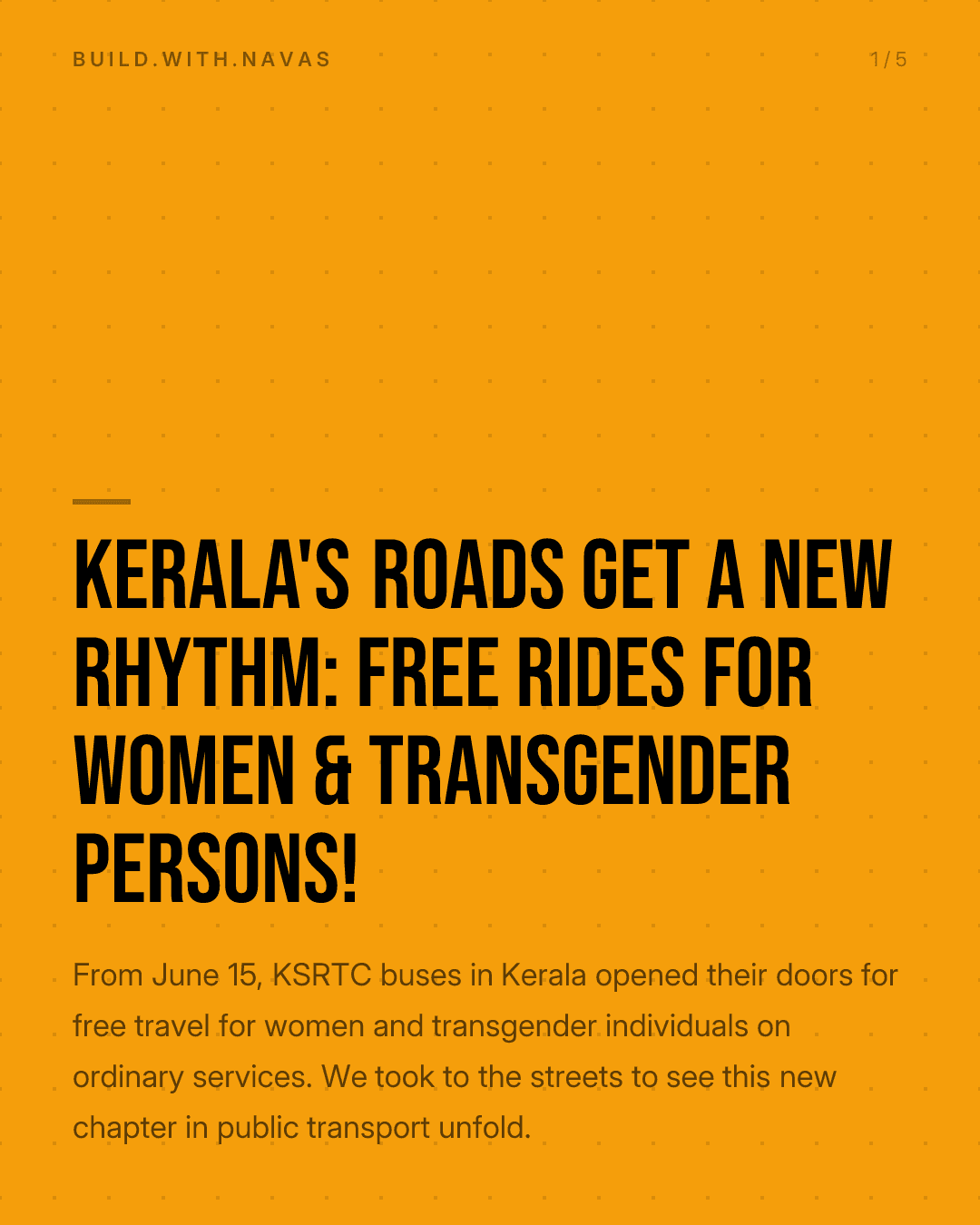 Kerala's Roads Get a New Rhythm: Free Rides for Women & Transgender Persons!