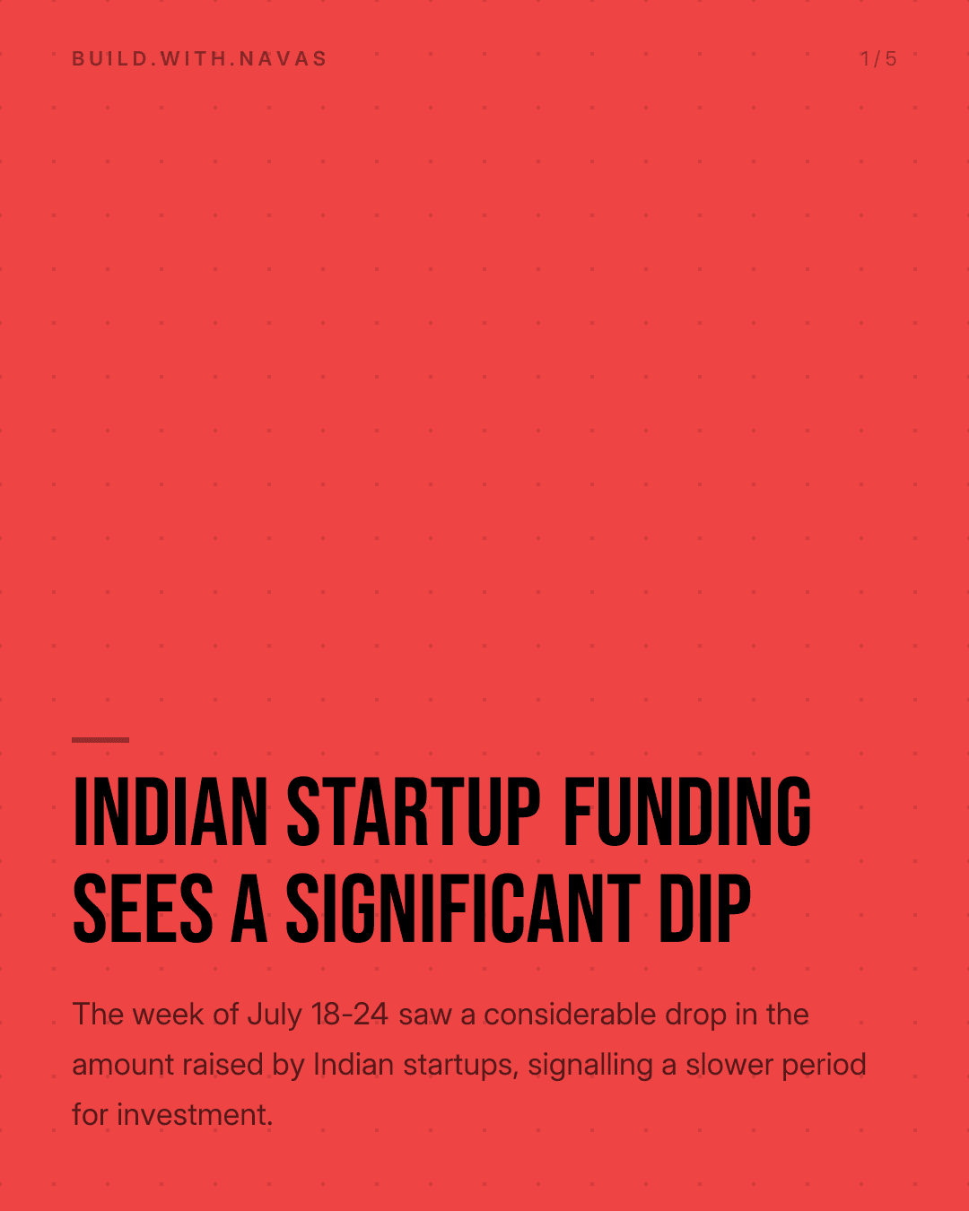 Indian Startup Funding Sees a Significant Dip