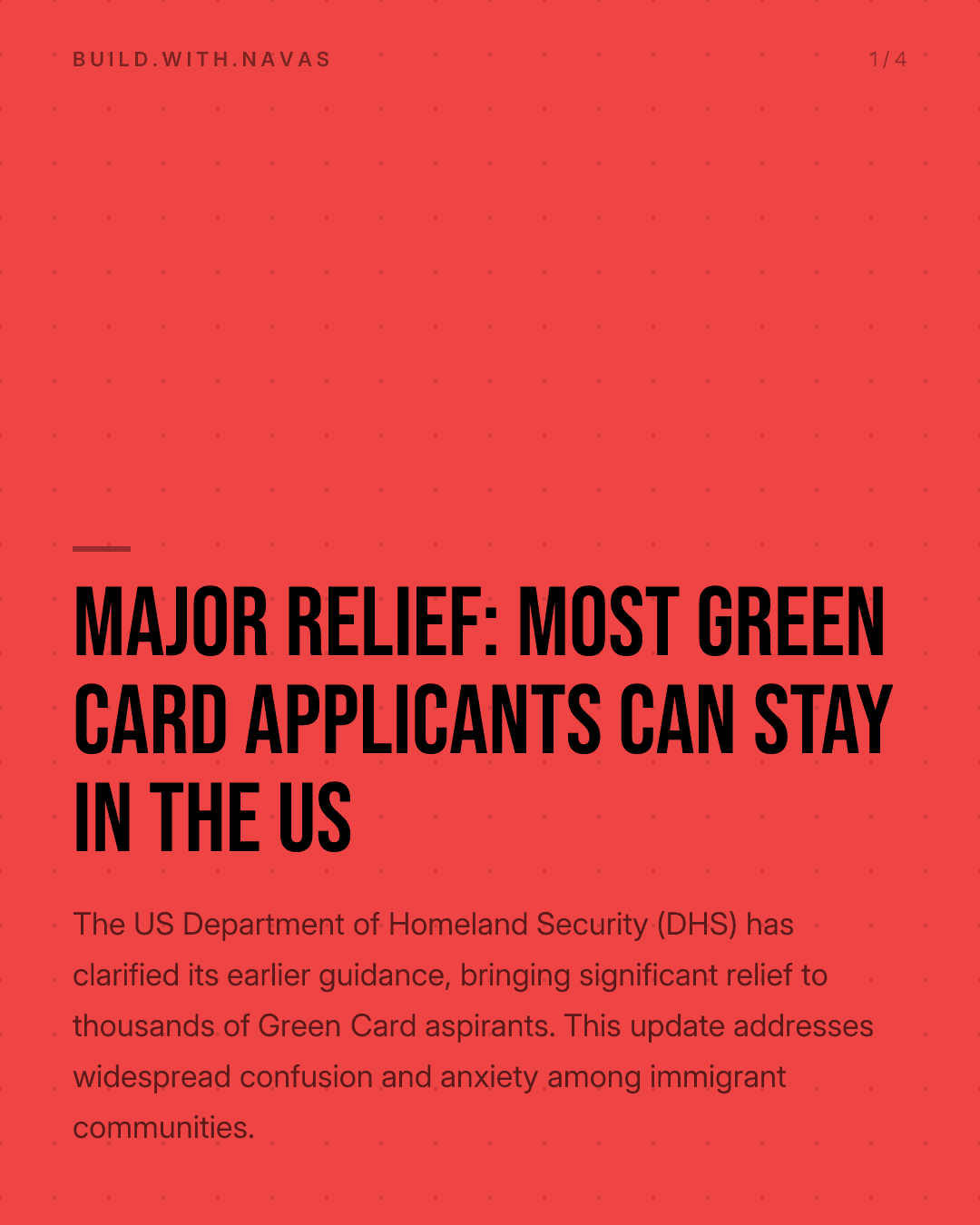 Major Relief: Most Green Card Applicants Can Stay in the US